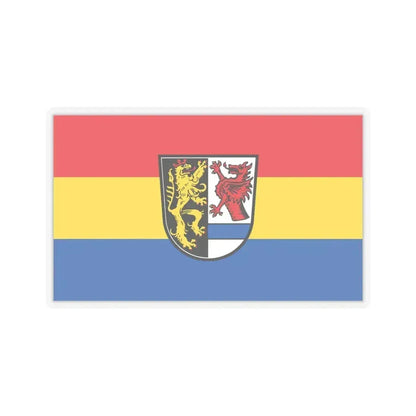 Flag of Tirschenreuth Germany - STICKER Vinyl Kiss-Cut Decal 6 Inch Transparent - The Sticker Space