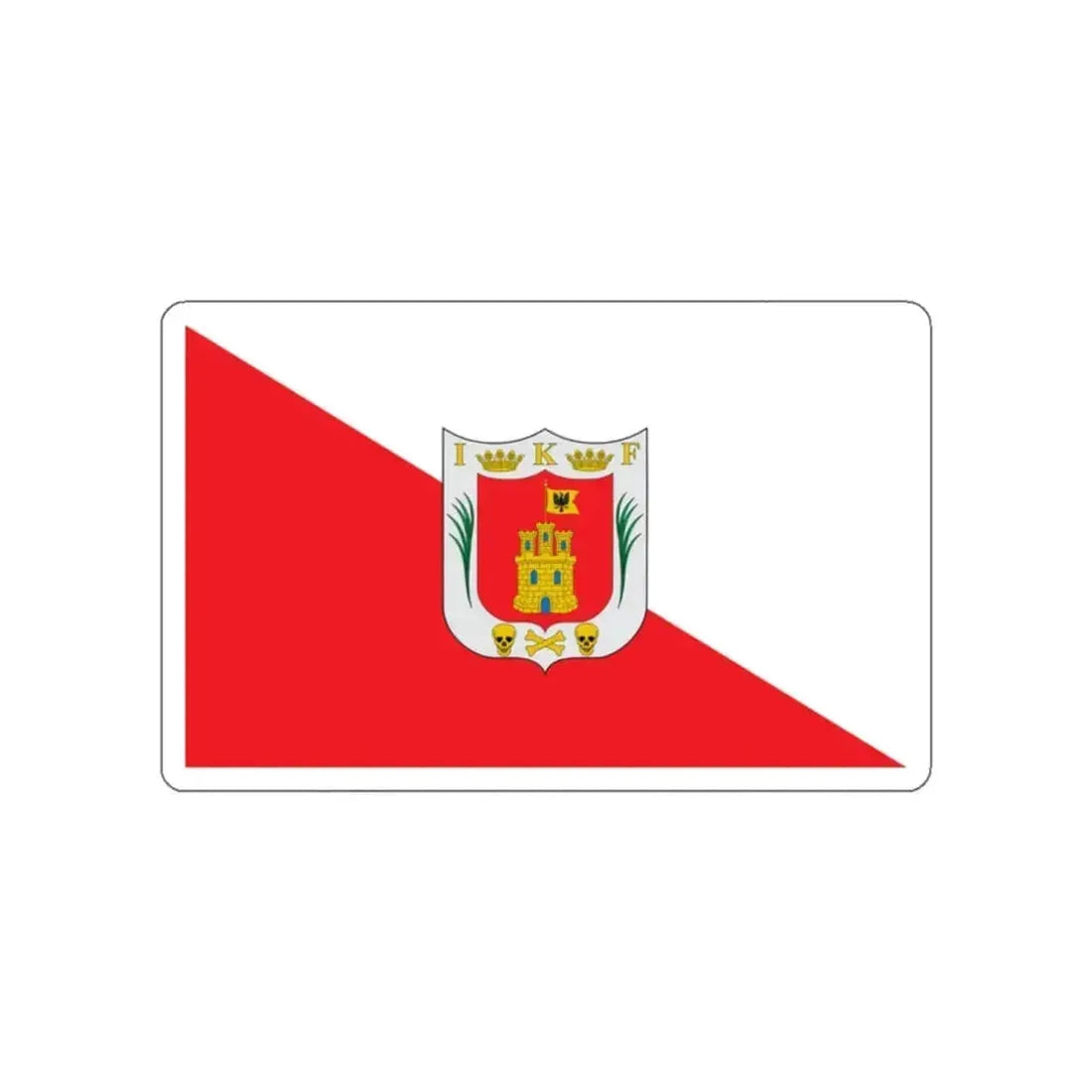 Flag of Tlaxcala Mexico STICKER Vinyl Die-Cut Decal 2 Inch - The Sticker Space