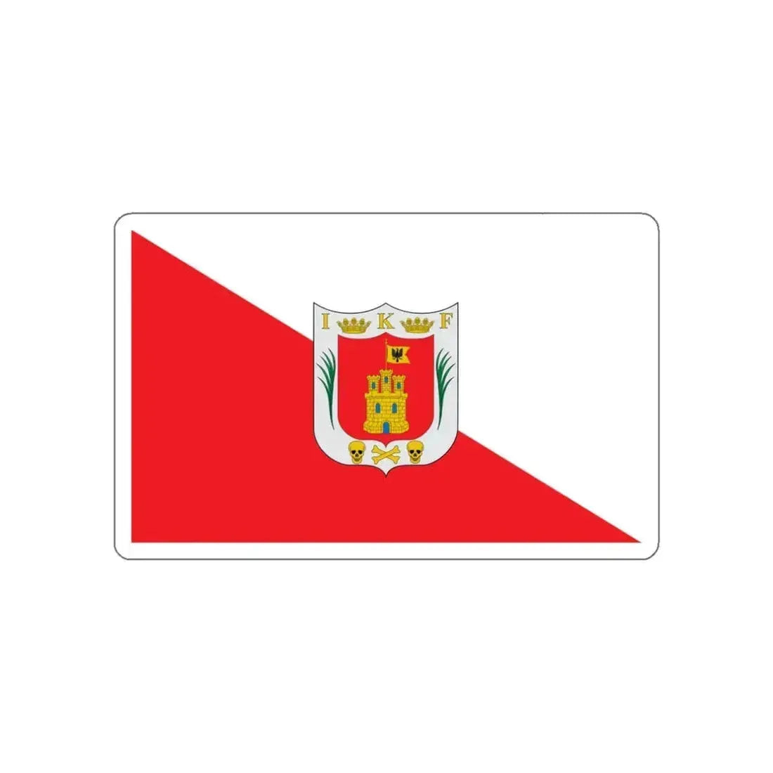 Flag of Tlaxcala Mexico STICKER Vinyl Die-Cut Decal 3 Inch - The Sticker Space