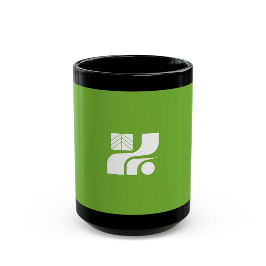 Flag of Tochigi Prefecture Japan - Black Coffee Mug-15oz-The Sticker Space