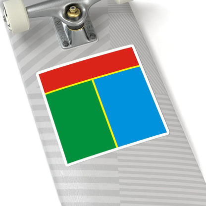 Flag of Tokmak (Ukraine) STICKER Vinyl Kiss-Cut Decal - The Sticker Space