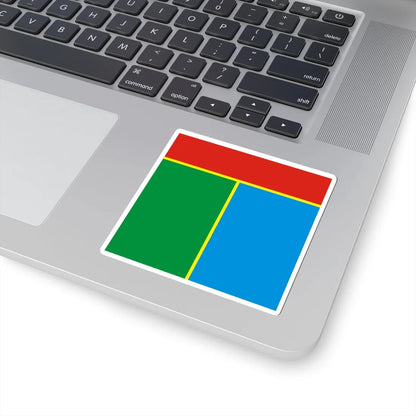 Flag of Tokmak (Ukraine) STICKER Vinyl Kiss-Cut Decal - The Sticker Space