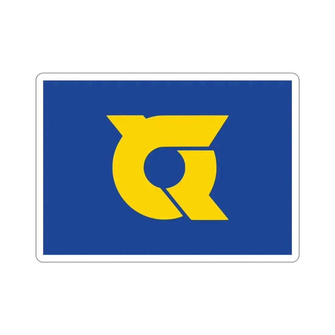 Flag of Tokushima Prefecture Japan STICKER Vinyl Die-Cut Decal 3 Inch - The Sticker Space