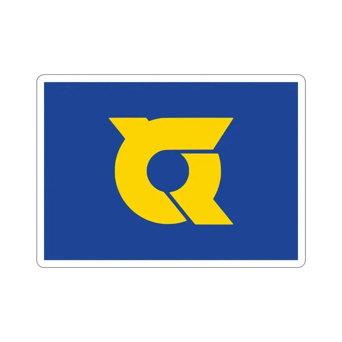 Flag of Tokushima Prefecture Japan STICKER Vinyl Die-Cut Decal 4 Inch - The Sticker Space