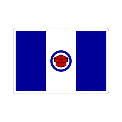 Flag of Toledo Ohio 1909-1994 (United States) STICKER Vinyl Kiss-Cut Decal 2 Inch White - The Sticker Space