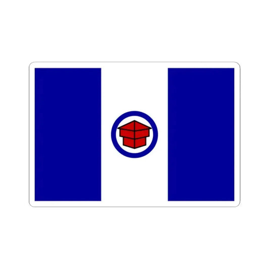 Flag of Toledo Ohio 1909-1994 (United States) STICKER Vinyl Kiss-Cut Decal 2 Inch White - The Sticker Space