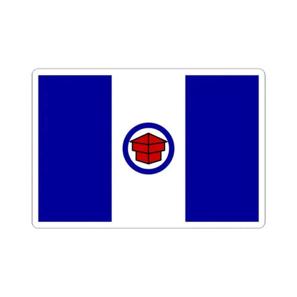 Flag of Toledo Ohio 1909-1994 (United States) STICKER Vinyl Kiss-Cut Decal 3 Inch White - The Sticker Space