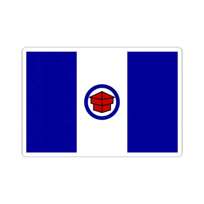 Flag of Toledo Ohio 1909-1994 (United States) STICKER Vinyl Kiss-Cut Decal 4 Inch White - The Sticker Space