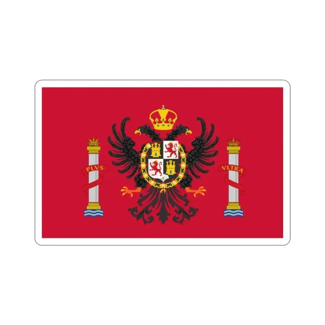 Flag of Toledo Spain STICKER Vinyl Die-Cut Decal 2 Inch - The Sticker Space