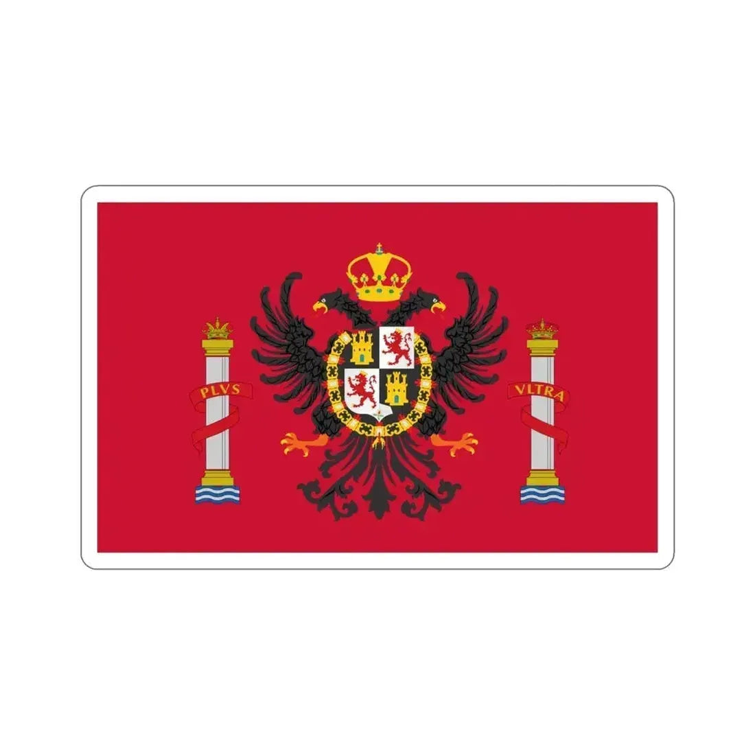 Flag of Toledo Spain STICKER Vinyl Die-Cut Decal 4 Inch - The Sticker Space