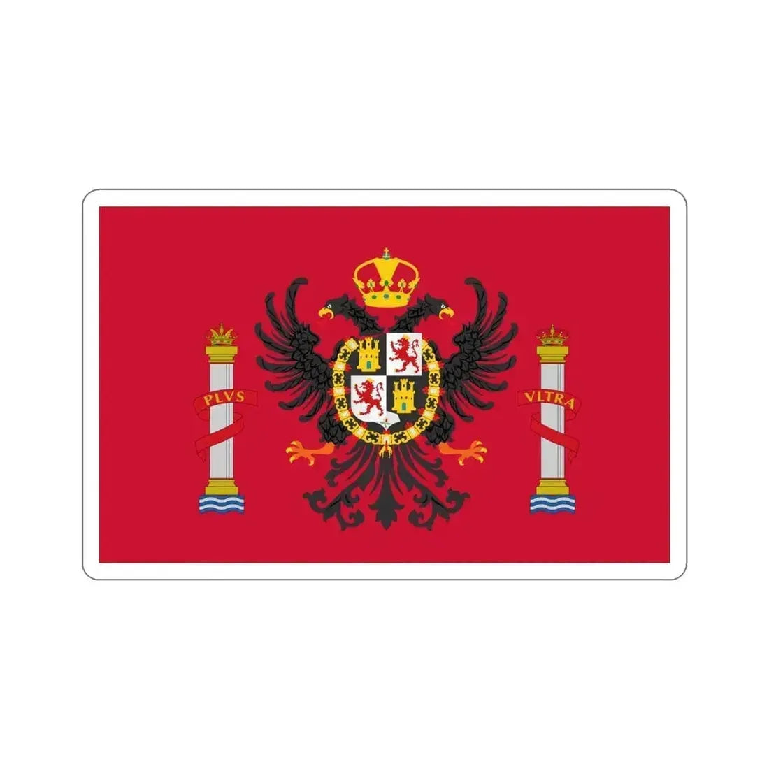 Flag of Toledo Spain STICKER Vinyl Die-Cut Decal 5 Inch - The Sticker Space