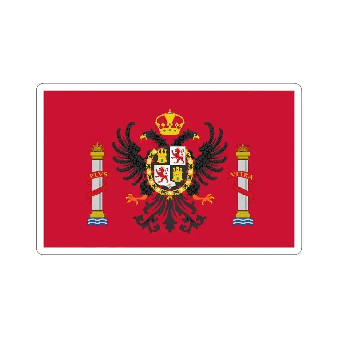 Flag of Toledo Spain STICKER Vinyl Die-Cut Decal 6 Inch - The Sticker Space