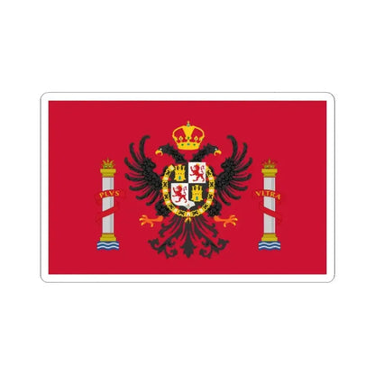 Flag of Toledo Spain - STICKER Vinyl Kiss-Cut Decal 2 Inch White - The Sticker Space