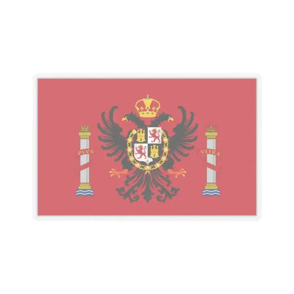 Flag of Toledo Spain - STICKER Vinyl Kiss-Cut Decal 3 Inch Transparent - The Sticker Space