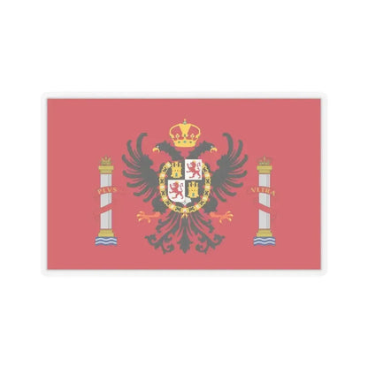 Flag of Toledo Spain - STICKER Vinyl Kiss-Cut Decal 6 Inch Transparent - The Sticker Space