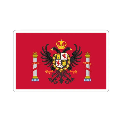 Flag of Toledo Spain - STICKER Vinyl Kiss-Cut Decal 6 Inch White - The Sticker Space