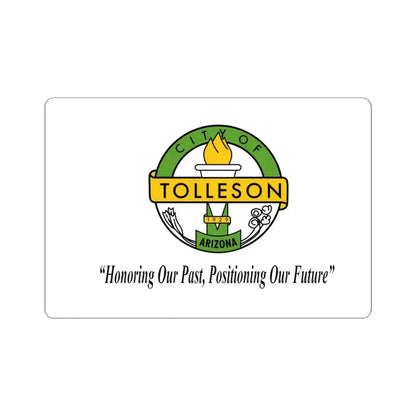Flag of Tolleson Arizona (United States) STICKER Vinyl Kiss-Cut Decal 4 Inch White - The Sticker Space