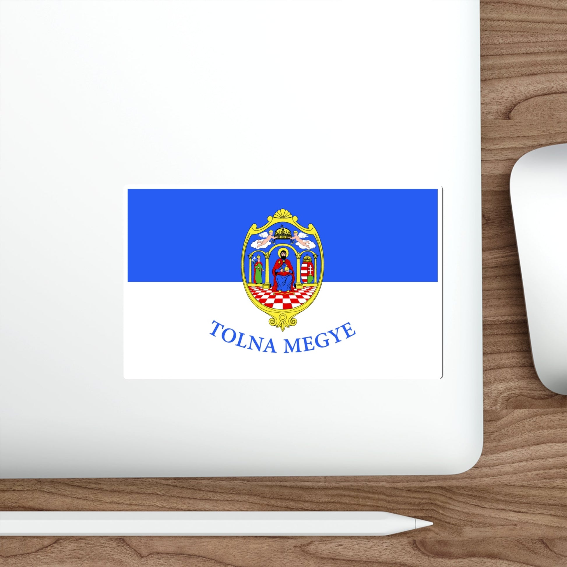 Flag of Tolna County Hungary STICKER Vinyl Die-Cut Decal-The Sticker Space