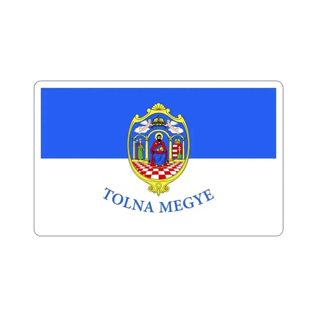 Flag of Tolna County Hungary STICKER Vinyl Die-Cut Decal 3 Inch - The Sticker Space