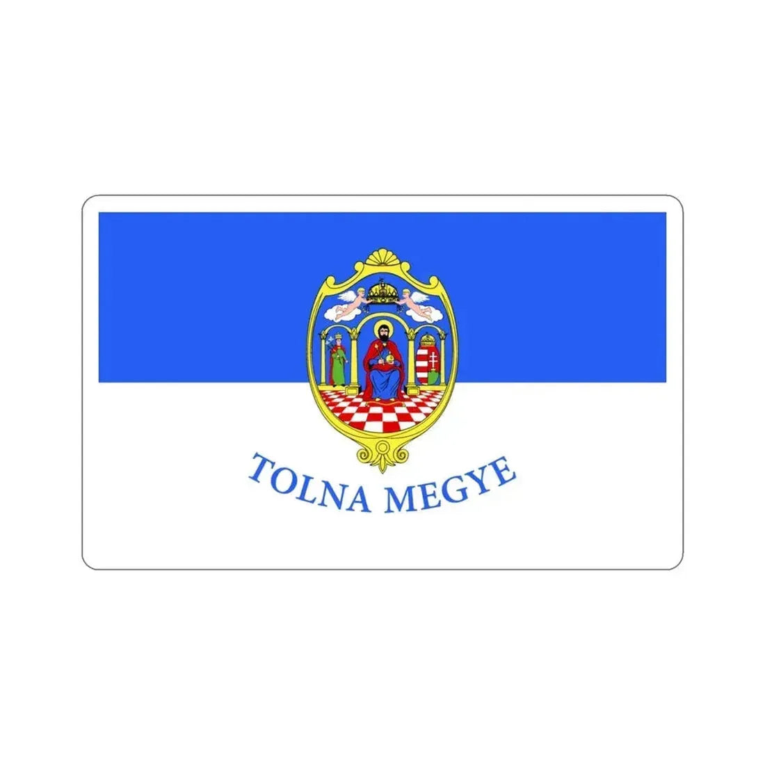 Flag of Tolna County Hungary STICKER Vinyl Die-Cut Decal 3 Inch - The Sticker Space