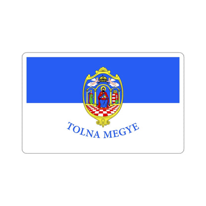 Flag of Tolna County Hungary STICKER Vinyl Die-Cut Decal-4 Inch-The Sticker Space