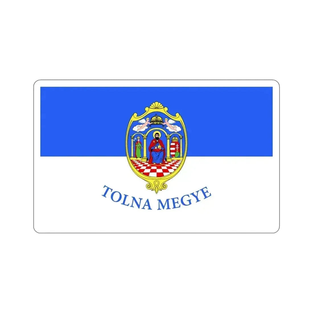Flag of Tolna County Hungary STICKER Vinyl Die-Cut Decal 4 Inch - The Sticker Space