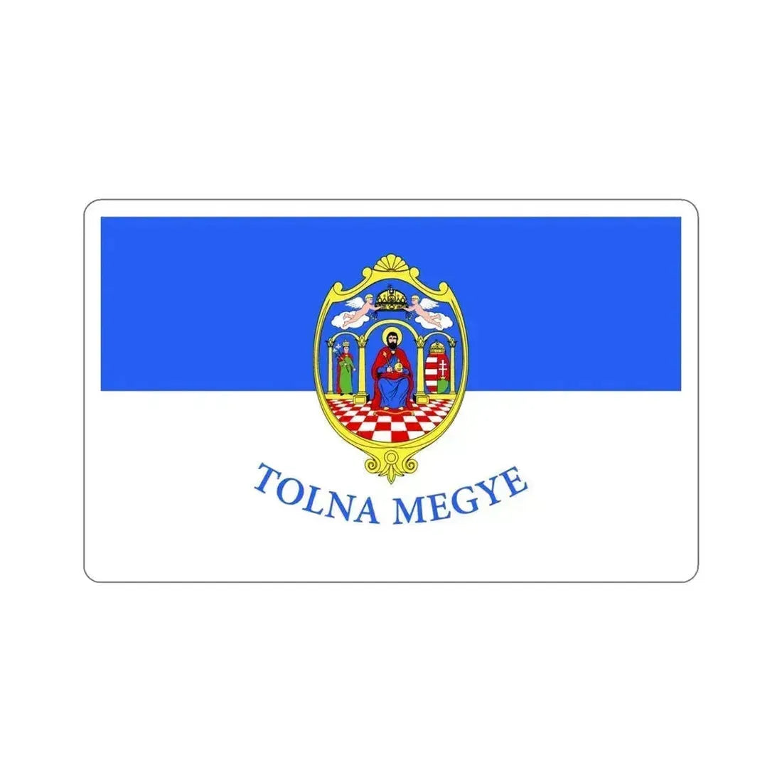 Flag of Tolna County Hungary STICKER Vinyl Die-Cut Decal 5 Inch - The Sticker Space