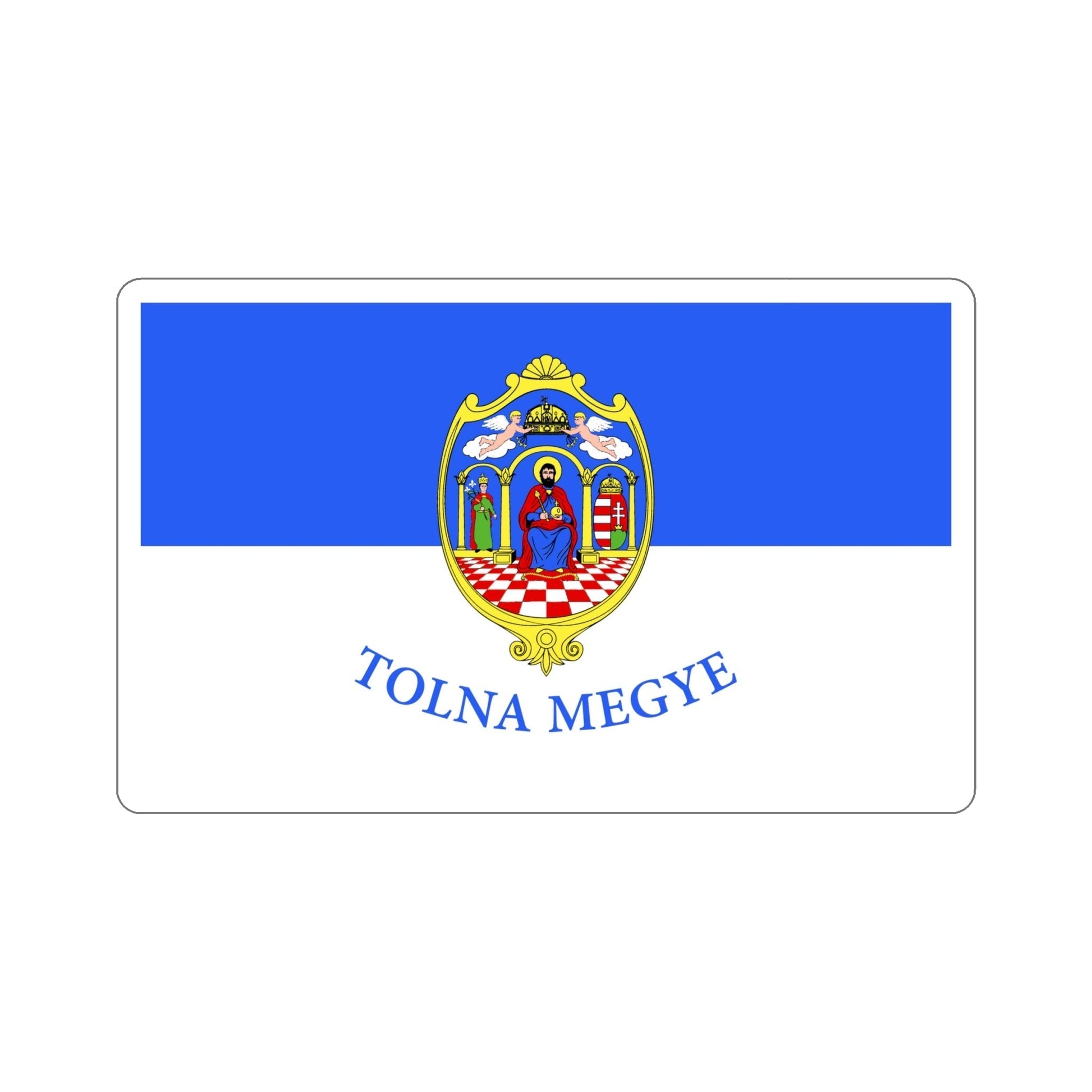 Flag of Tolna County Hungary STICKER Vinyl Die-Cut Decal-6 Inch-The Sticker Space