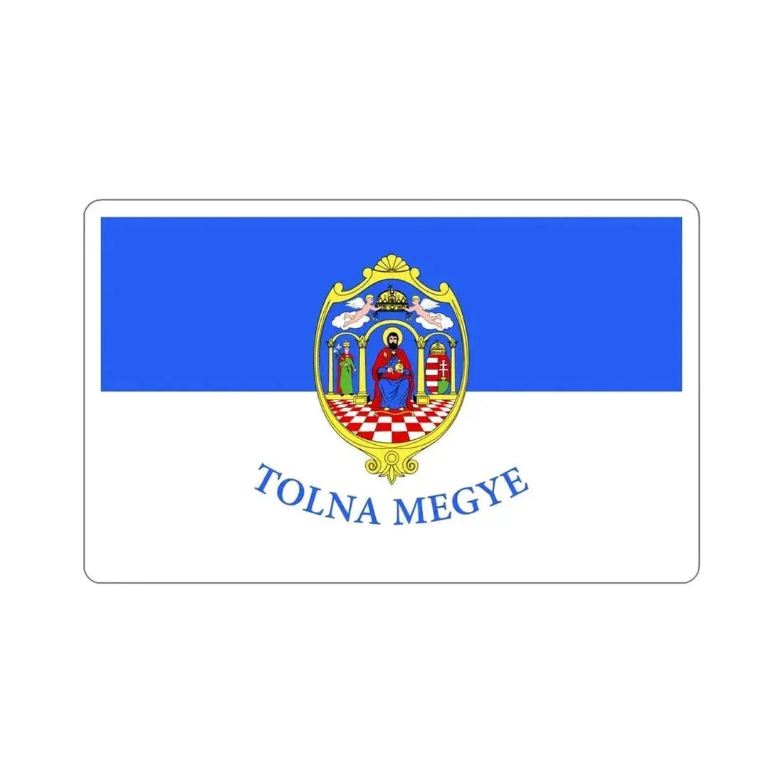 Flag of Tolna County Hungary STICKER Vinyl Die-Cut Decal 6 Inch - The Sticker Space