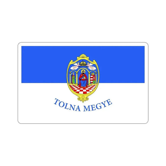 Flag of Tolna County Hungary STICKER Vinyl Die-Cut Decal 6 Inch - The Sticker Space