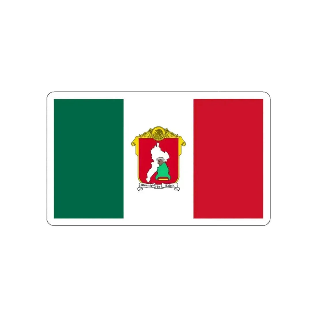Flag of Toluca Mexico STICKER Vinyl Die-Cut Decal 2 Inch - The Sticker Space