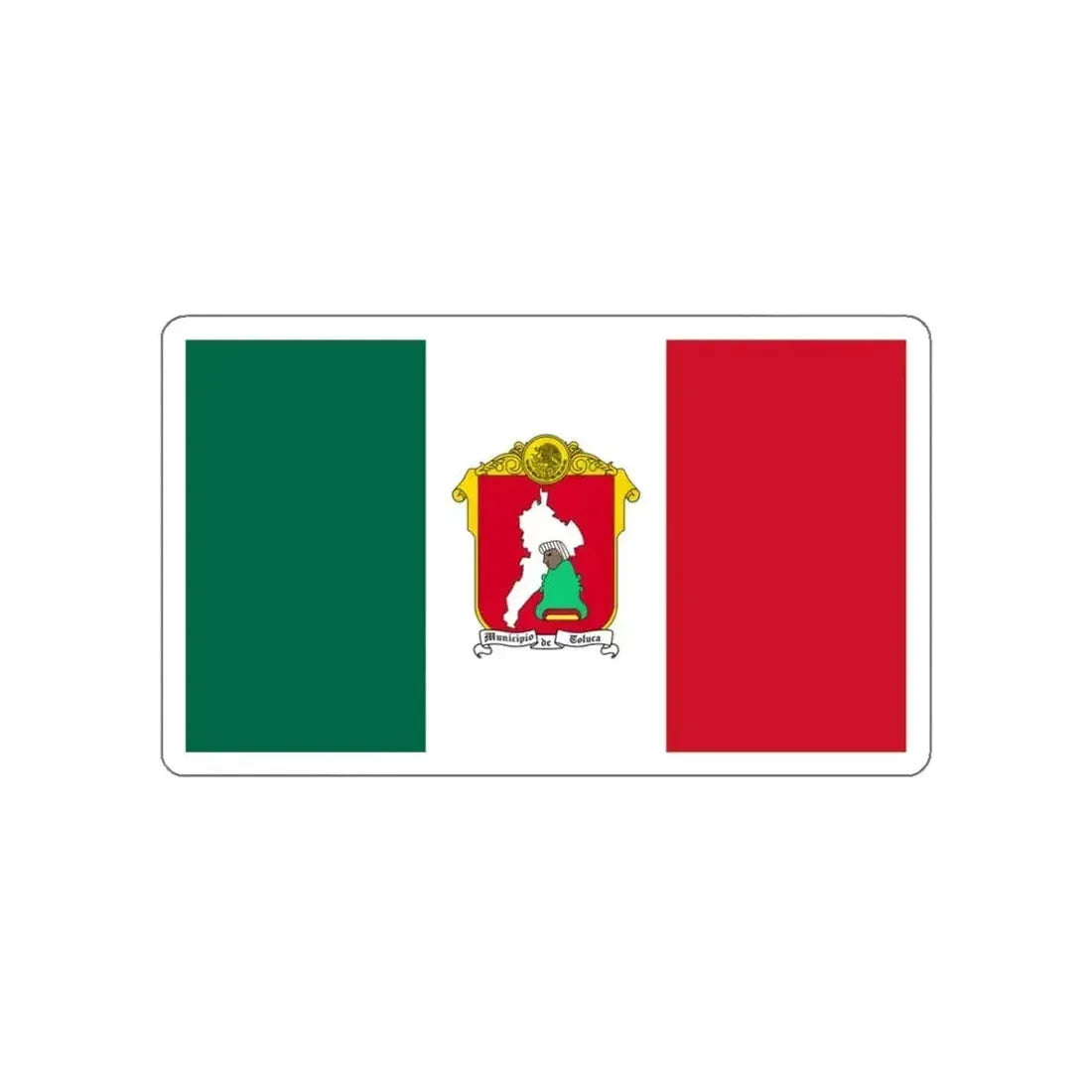 Flag of Toluca Mexico STICKER Vinyl Die-Cut Decal 3 Inch - The Sticker Space