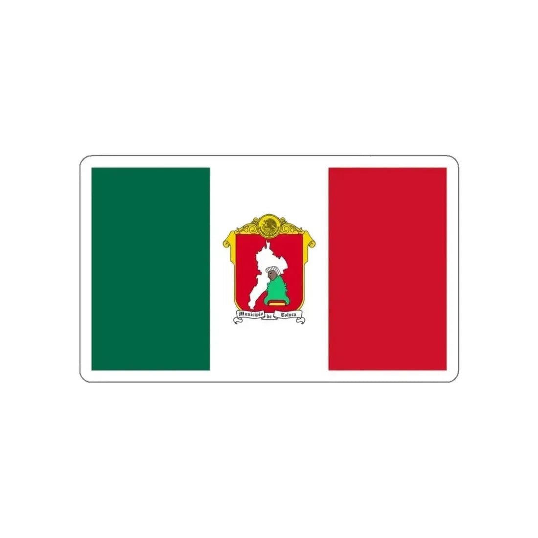 Flag of Toluca Mexico STICKER Vinyl Die-Cut Decal 6 Inch - The Sticker Space