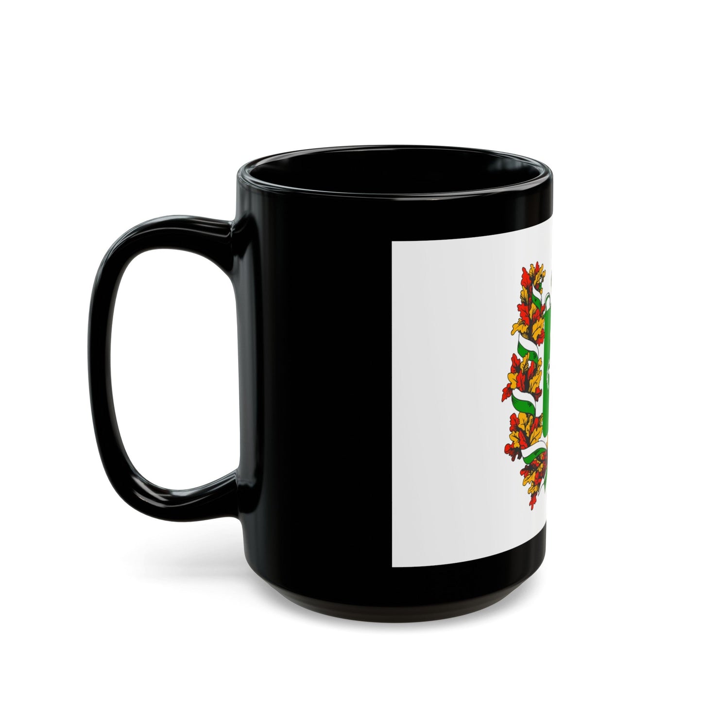 Flag of Tomsk Oblast Russia - Black Coffee Mug-The Sticker Space