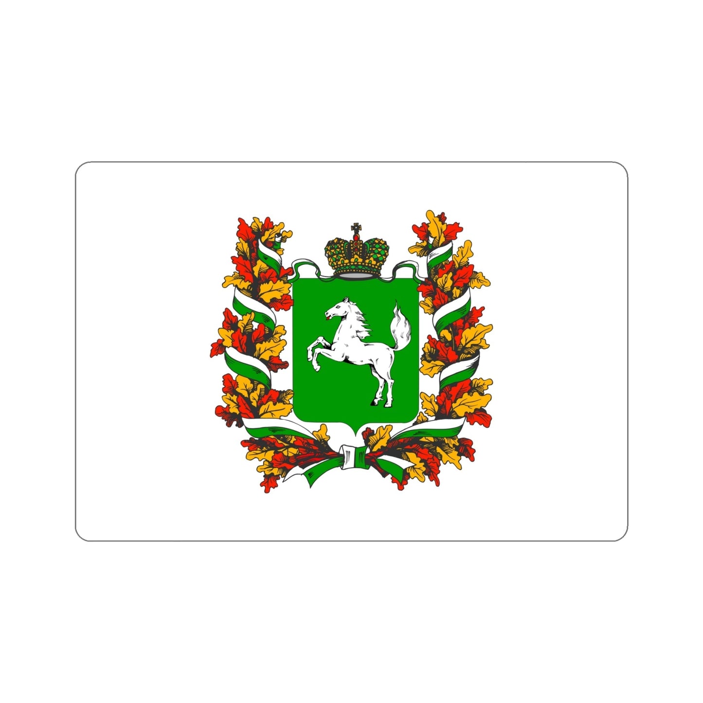 Flag of Tomsk Oblast Russia STICKER Vinyl Die-Cut Decal-6 Inch-The Sticker Space