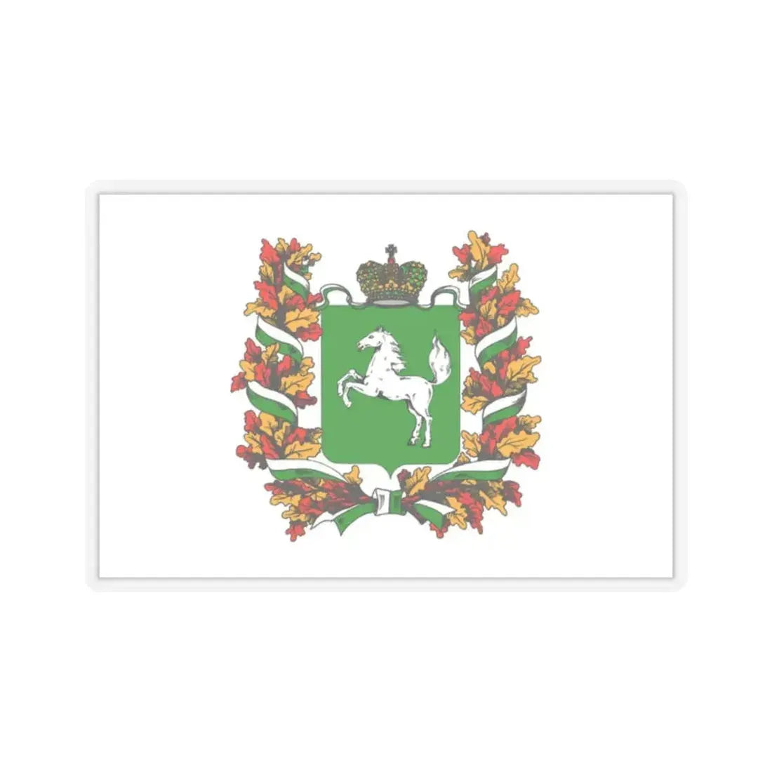 Flag of Tomsk Oblast Russia - STICKER Vinyl Kiss-Cut Decal 2 Inch Transparent - The Sticker Space