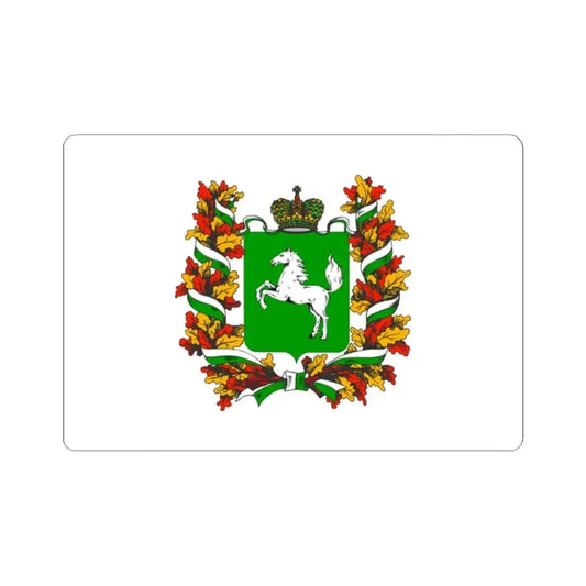 Flag of Tomsk Oblast Russia - STICKER Vinyl Kiss-Cut Decal 2 Inch White - The Sticker Space