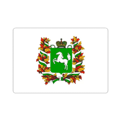 Flag of Tomsk Oblast Russia - STICKER Vinyl Kiss-Cut Decal 3 Inch White - The Sticker Space