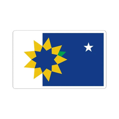Flag of Topeka Kansas (United States) STICKER Vinyl Kiss-Cut Decal 2 Inch White - The Sticker Space
