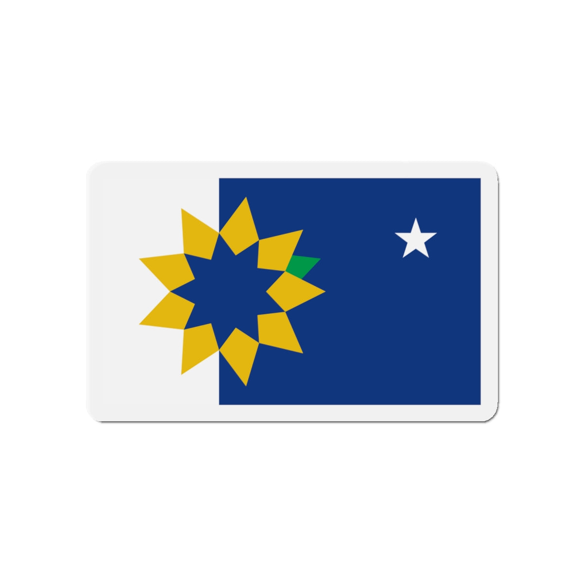 Flag of Topeka KS - Die-Cut Magnet-4" x 4"-The Sticker Space