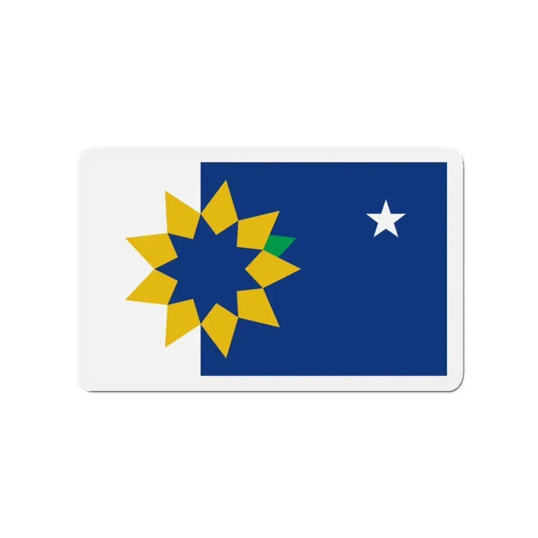 Flag of Topeka KS - Refrigerator Magnet 3 Inch - The Sticker Space