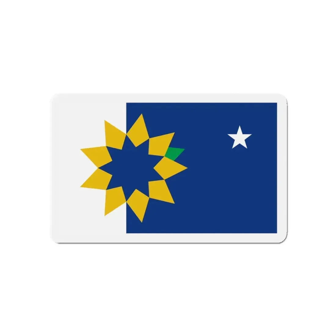 Flag of Topeka KS - Refrigerator Magnet 4 Inch - The Sticker Space