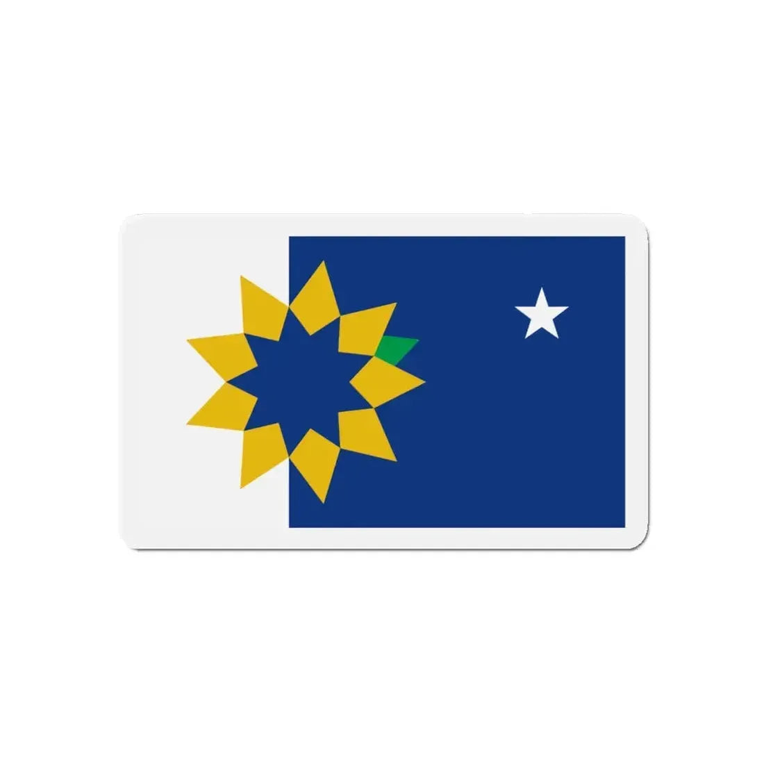 Flag of Topeka KS - Refrigerator Magnet 5 Inch - The Sticker Space