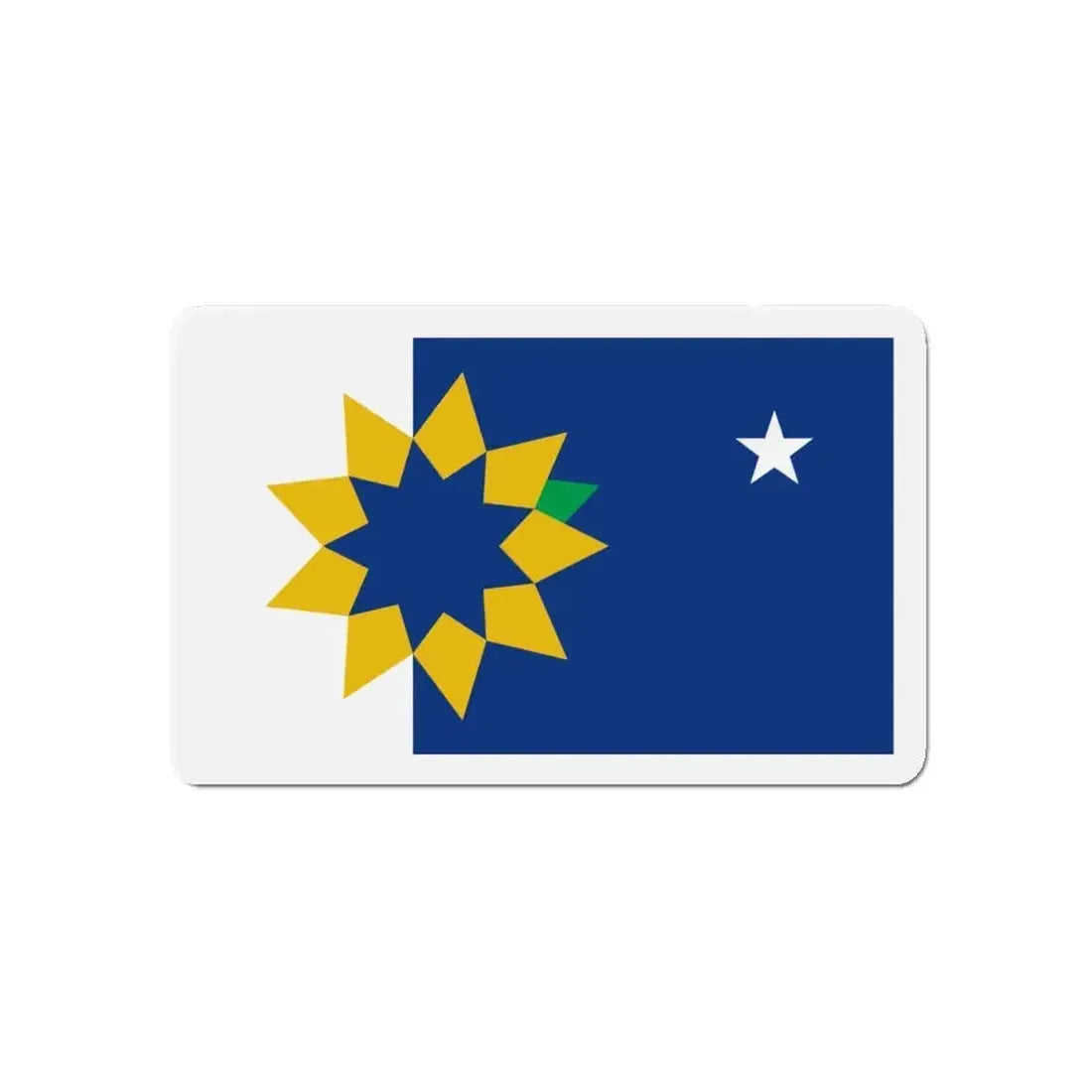 Flag of Topeka KS - Refrigerator Magnet - The Sticker Space