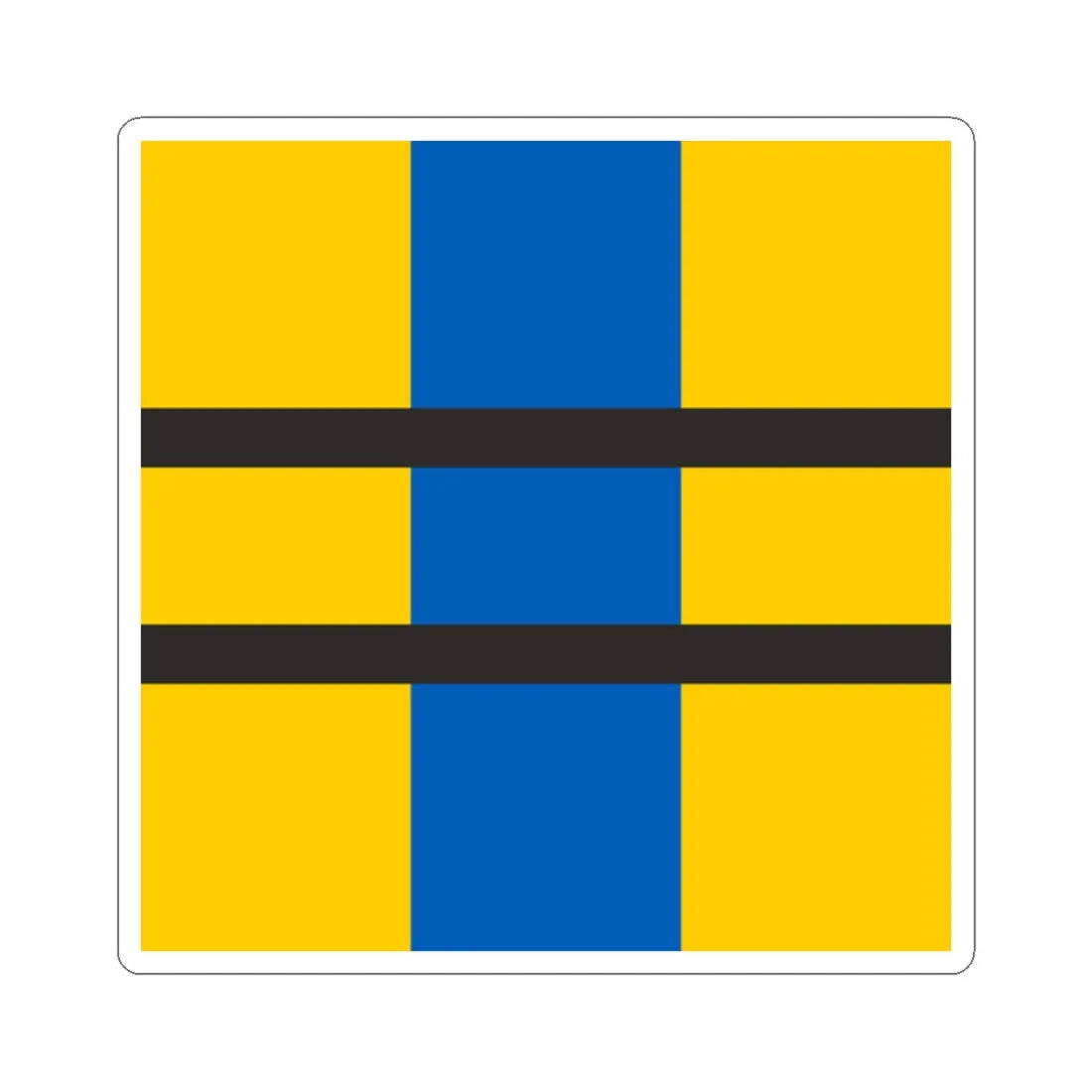 Flag of Toreboda (Sweden) STICKER Vinyl Kiss-Cut Decal 2 Inch White - The Sticker Space
