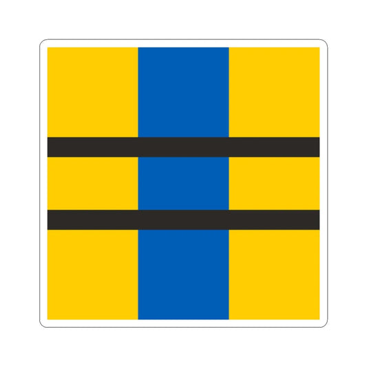 Flag of Toreboda (Sweden) STICKER Vinyl Kiss-Cut Decal 2 Inch White - The Sticker Space