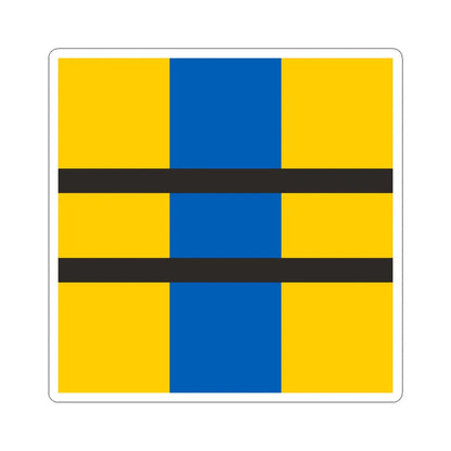 Flag of Toreboda (Sweden) STICKER Vinyl Kiss-Cut Decal 6 Inch White - The Sticker Space