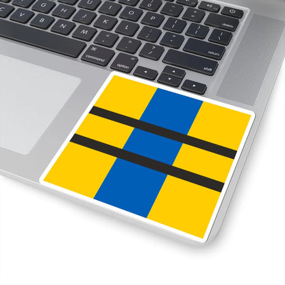 Flag of Toreboda (Sweden) STICKER Vinyl Kiss-Cut Decal - The Sticker Space