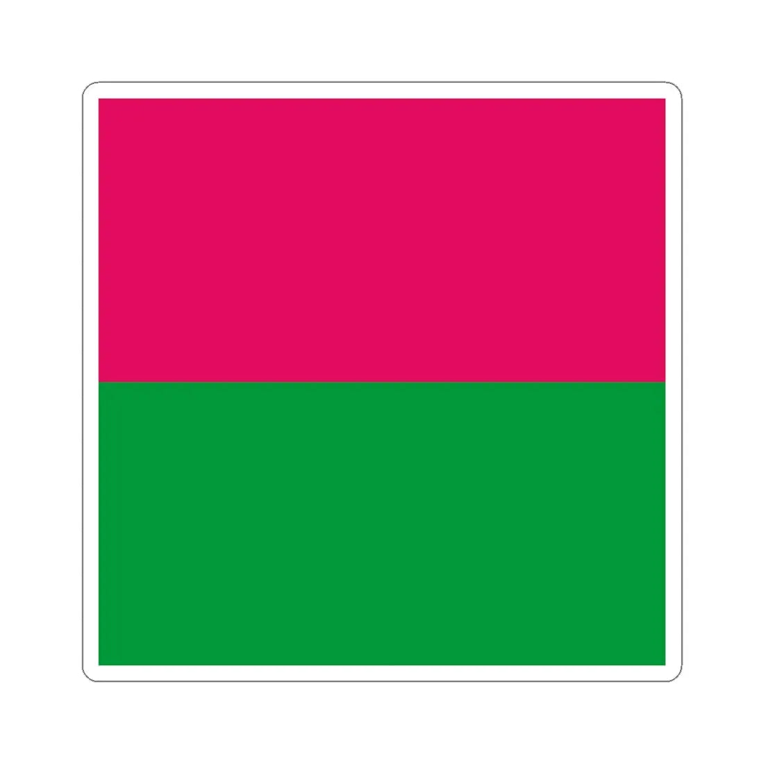 Flag of Torhovytsia (Ukraine) STICKER Vinyl Kiss-Cut Decal 4 Inch White - The Sticker Space