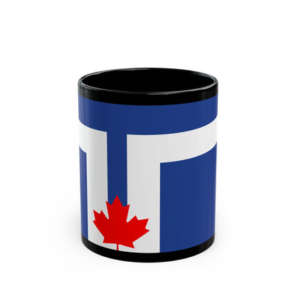 Flag of Toronto Canada - Black Coffee Mug-11oz-The Sticker Space